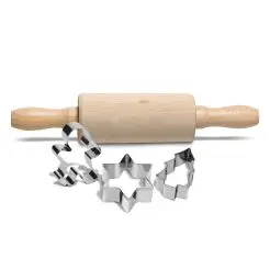 PATISSE Børne bagesæt 4 dele - bøg - 