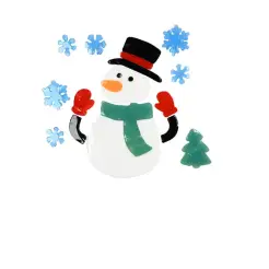 DET GAMLE APOTEK Vinduespynt gel - snemand - 