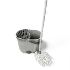 Moppesæt med bomulds hoved - grå - 