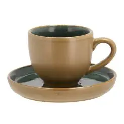 BITZ Espressokop m/underkop 7 cl - wood/forrest - 