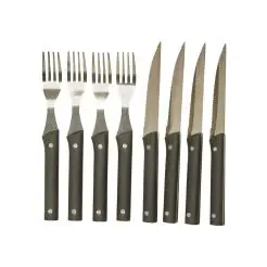 DACORE Steak bestik 8 dele - sort - 