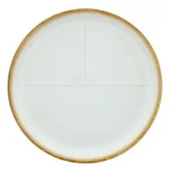 BITZ Tallerken med markering Ø23 cm - creme - 