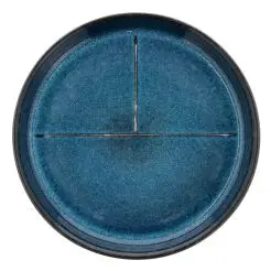 BITZ Tallerken med markering Ø23 cm - mørkeblå - 