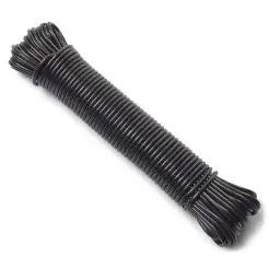 G. FUNDER Tørresnor 3 mm 20 meter - sort - 