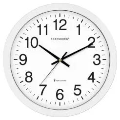 ROSENBORG Vægur radiostyret Ø40 - hvid - 