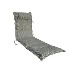 Lux hynde m/nakkepude til solvogn / solseng – sort stribet Forventet på lager igen foråret 2026 - 