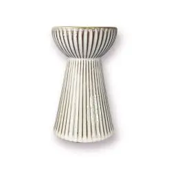 DACORE Hyacint vase med riller 15 cm - sand - 
