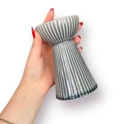 DACORE Hyacint vase med riller 15 cm - lysblå - 