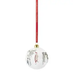 HOLMEGAARD Julekugle Ø8 cm - børn på skøjter - 
