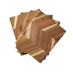 AIDA Smørebrætter med sildebensmønster 4 stk - akacietræ - 