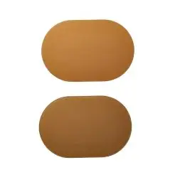 DACORE Dækkeserviet oval 30x45 cm - latte/camel - 