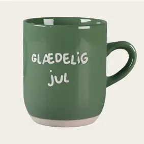 DET GAMLE APOTEK Julekrus "Glædelig jul" - grøn - DET GAMLE APOTEK