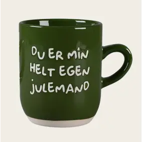DET GAMLE APOTEK Julekrus "Du er min helt egen julemand" - grøn - DET GAMLE APOTEK