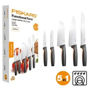 FISKARS Functional form knivsæt - 5 dele - KØKKENKNIVE