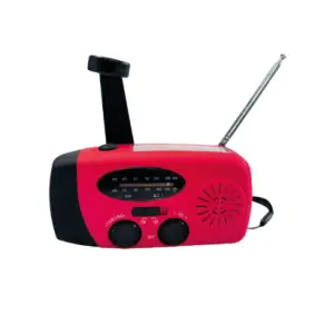 UNITES FM nødradio med solcellepanel, powerbank og håndsving - FRITID / DIVERSE