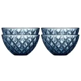 LYNGBY Sorrento glasskåle 12 cm 4 stk - blå - SKÅLE & FADE