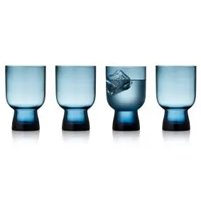 LYNGBY Sorrento vandglas 30 cl 4 stk - blå - DRIKKEGLAS