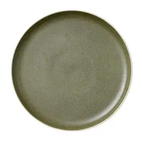 STUDIO ROUND North frokosttallerken 21 cm - mat hvid/mat grøn - TALLERKNER