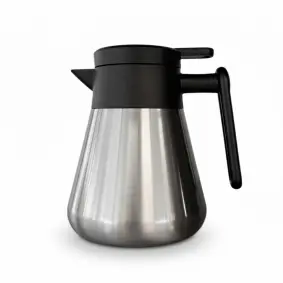Termokande m/stålindsats & trykknap i stål - 0,5 liter - TERMOKANDER
