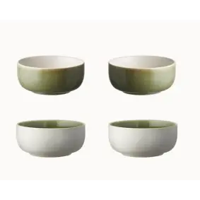 STUDIO ROUND North skål 11 cm grøn mix - 4 stk - SERVERINGSSKÅLE