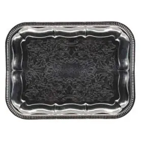 Serveringsfad forkromet - 41 x 31 cm - SERVERINGSFADE