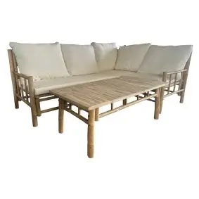 BAMBUSA Hjørneloungesæt inkl. hynder - LOUNGE & SOFASÆT