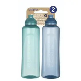 SISTEMA Drikkedunk swift squeeze 480 ml - 2 stk - FLASKER & SYLTEGLAS