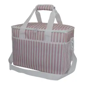 Køletaske 30 liter - rosa stribet - KØLETASKER