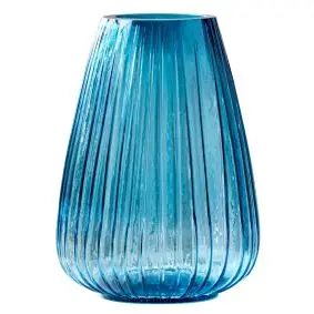 BITZ Kusintha vase i glas 22 cm - blå - VASER