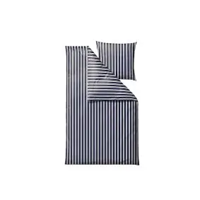 SÖDAHL Sengetøj flow 140x200 cm - navy blue - SENGESÆT