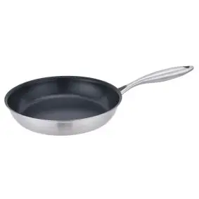 Stegepande stål plasma titanium - 30 cm - GRYDER & PANDER