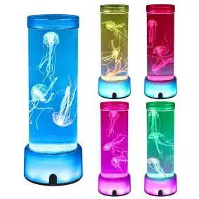 Jellyfish lampe med RGB-lys Ø12,4 x 33 cm - BØRNELAMPER