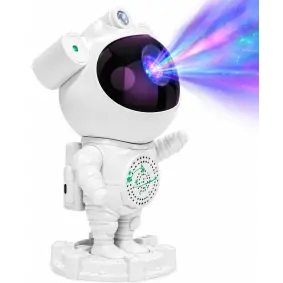 VELILINE Astronaut projektorlampe med bluetooth - hvid - BØRNELAMPER