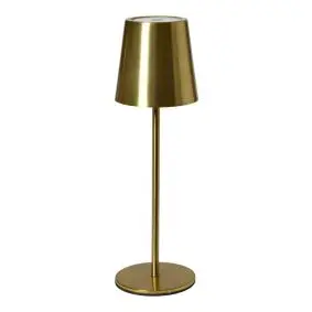DACORE Bordlampe genopladelig med touch - guld - BORDLAMPER