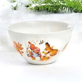 POBRA Vilhelm Hansen porcelæn skål - JULESTEL