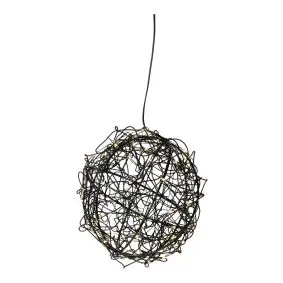 DACORE LED kugle i metal Ø25 cm - sort - LYSKÆDER