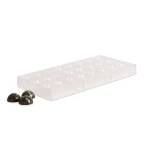 ROYAL Chokoladeform i plast - halvkugler - BAGEREDSKABER