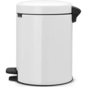 BRABANTIA Pedalspand newlcon 5 liter - hvid - AFFALDSSPANDE