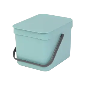 BRABANTIA Affaldsspand m/ låg 6 liter - mint - AFFALDSSPANDE