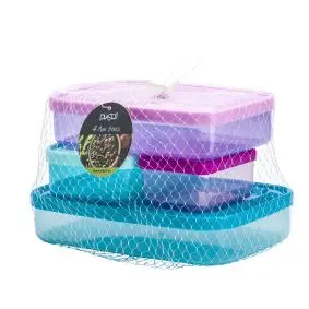 PLAST1 Maxi-foodboxe 4 stk - MADKASSER & DRIKKEDUNKE