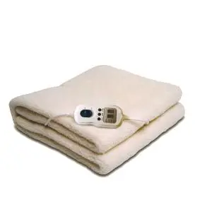 Varmetæppe med autosluk 70 x 150 cm - beige - VARMEPUDE/TÆPPER