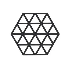 ZONE Bordskåner triangle 16 x 14 x 0,9 cm sort - BORDSKÅNER