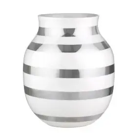 KÄHLER Omaggio vase sølv 20 cm. - KÄHLER