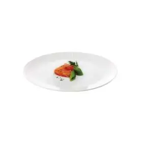 AIDA Relief middagstallerken 27 cm 4 stk - hvid - TALLERKNER