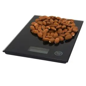 Køkkenvægt 5 kg sort glas - KØKKENVÆGTE & MINUTURE