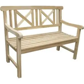 TEAK Havebænk - 2 pers/120 cm - HAVEBÆNKE