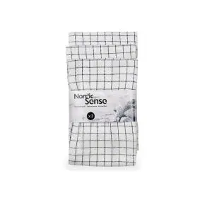 NORDIC SENSE Kokkeviskestykker 80 x 50 cm 3 stk - TEKSTIL