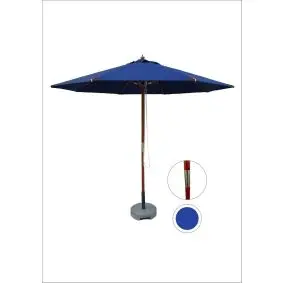 HOFFMANN Parasol nice Ø 3 - blå - MARKEDSPARASOLLER