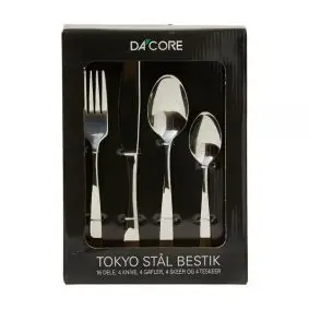 DACORE Bestiksæt tokyo 16 dele - stål - BESTIKSÆT