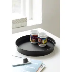 Tjenerbakke sort ø 32 cm - BAKKER